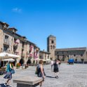 EU ESP ARA HUE SOB Ainsa 2017JUL25 002  Mid-afternoon we headed into the regional town of   Ainsa   to check out the the 12th-century church and the 11th-century castle and to park up in the   Plaza Mayor de Ainsa   ( Plaza Mayor Ainsa ) for some cervezas and people watching. : 2017, 2017 - EurAisa, Ainsa, Aragon, DAY, Europe, Huesca, July, Sobrarbe, Southern Europe, Spain, Tuesday